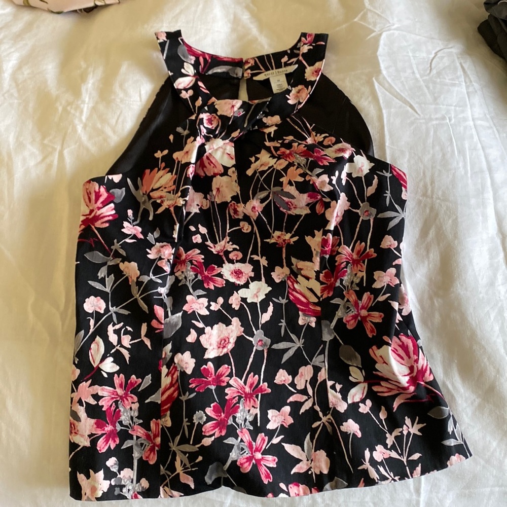 WHBM - Fitted, fully lined, side zipper top - size 10